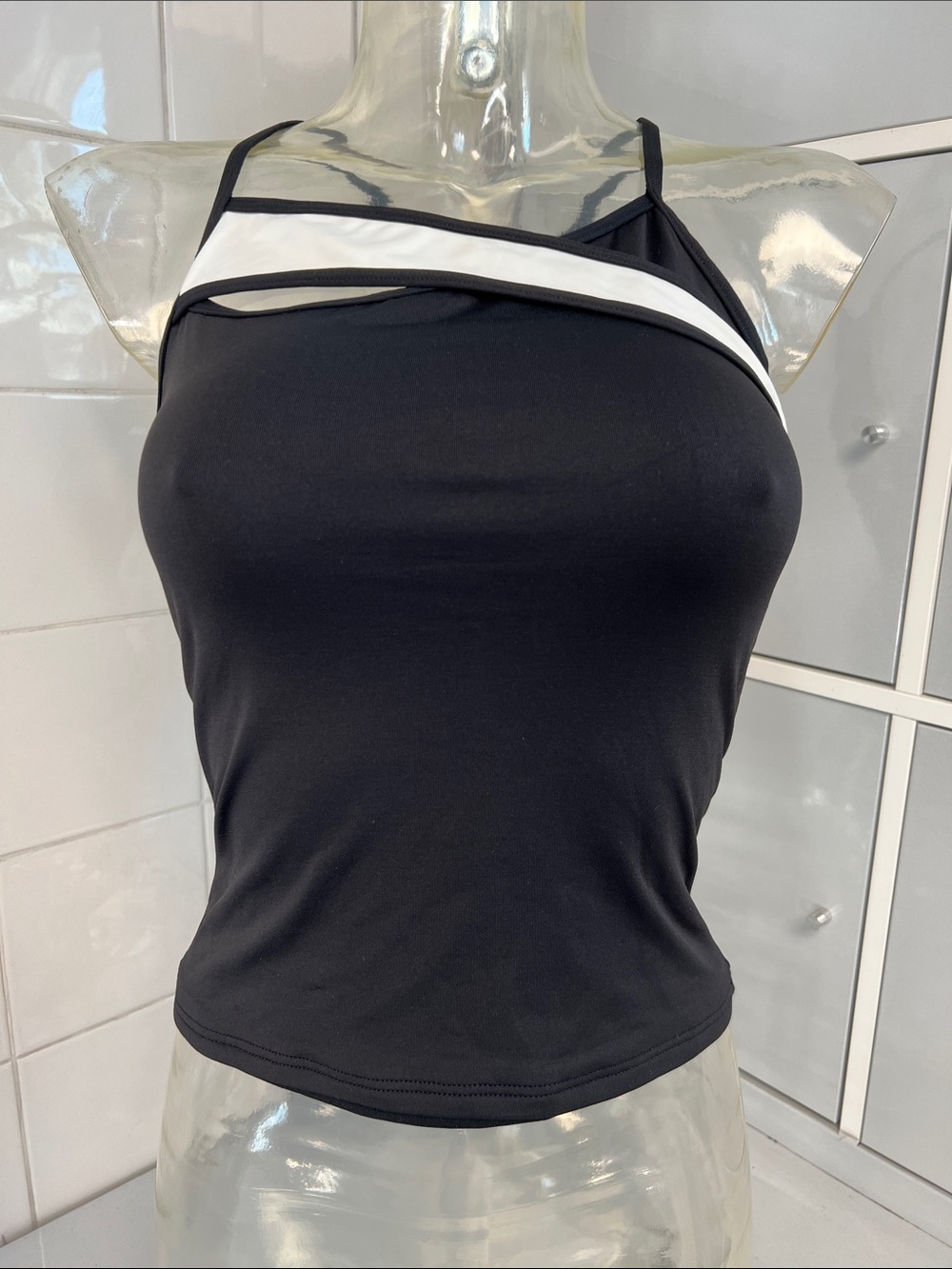 Flash Accent Racerback Dance Cami M NWOT